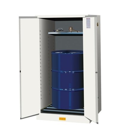 JUSTRITE SURE-GRIP® EX VERTICAL DRUM SAFETY CABINET AND DRUM ROLLERS, CAP. 55 G 896275